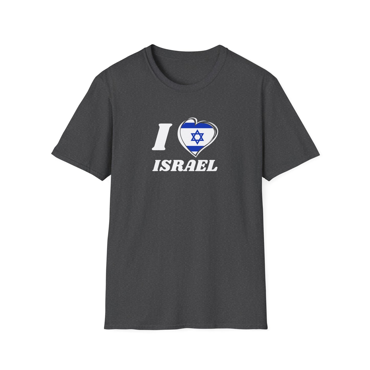 I Heart Israel Graphic T-Shirt Dark Heather