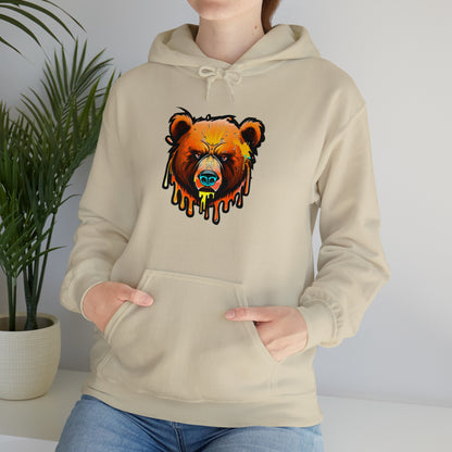 Bear Hoodie, Graffiti Graphic Shirt, Street Art, Urban Art, Unisex Hooded Sweatshirt, Bear Hoodie