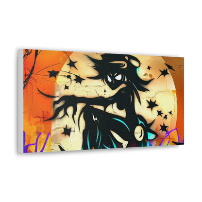 Halloween art, Witch canvas prints, Scary Halloween decor, Halloween home decor, Halloween wall, Gothic wall decor, Canvas Gallery Wraps - SaviTraviDesigns