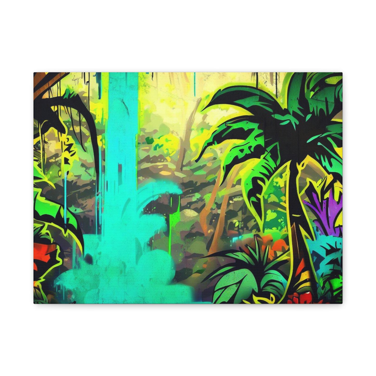 Jungle Waterfall - Rainforest Graffiti