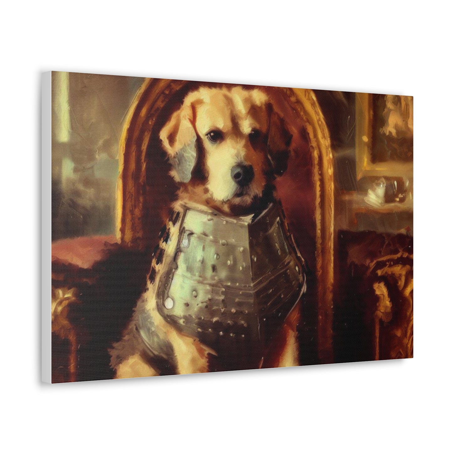 Fancy Dog, Canvas Dog Art, Dog Wall Art, Canine Canvas Art,Canvas Gallery Wraps, Pet Art, King Dog - SaviTraviDesigns