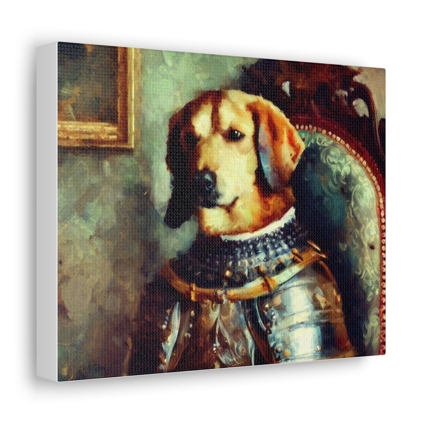 Fancy Dog, Canvas Dog Art, Dog Wall Art, Canine Canvas Art, Canvas Gallery Wraps