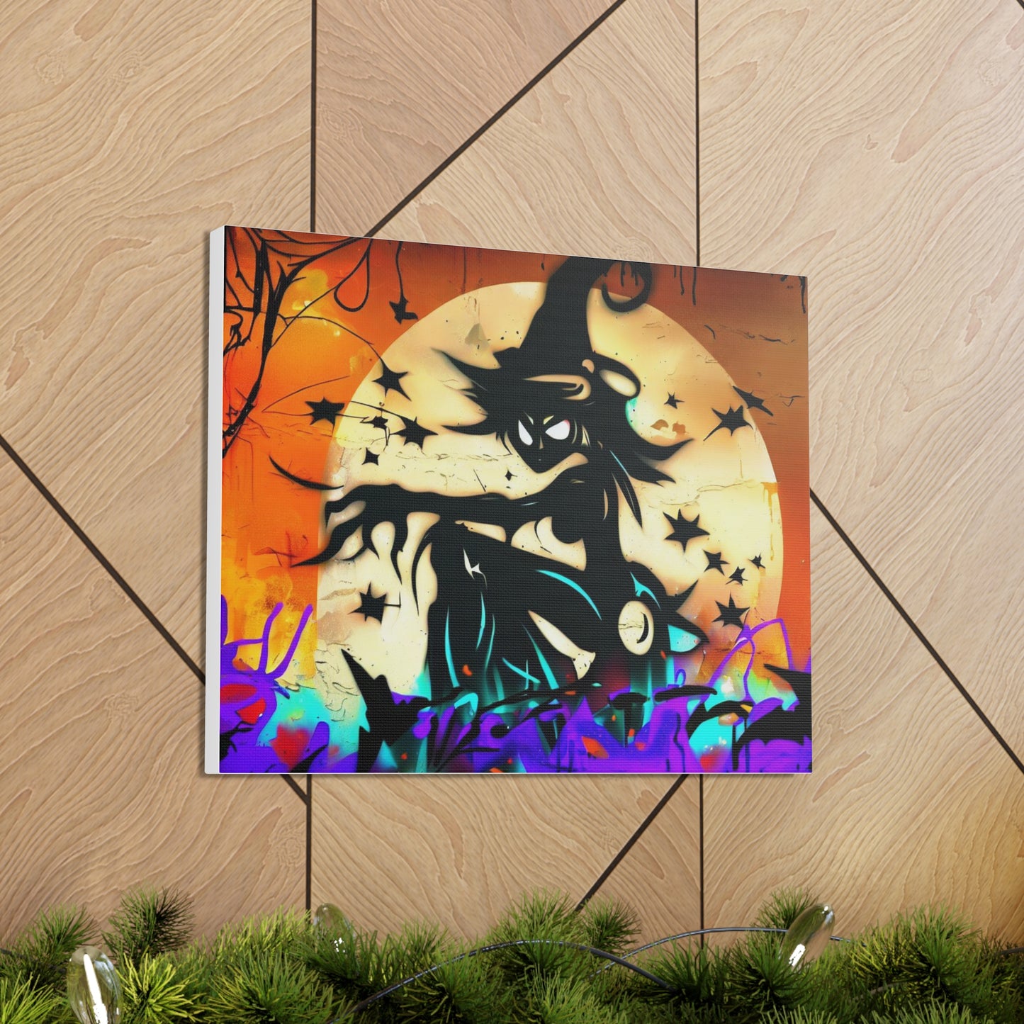 Halloween art, Witch canvas prints, Scary Halloween decor, Halloween home decor, Halloween wall, Gothic wall decor, Canvas Gallery Wraps - SaviTraviDesigns