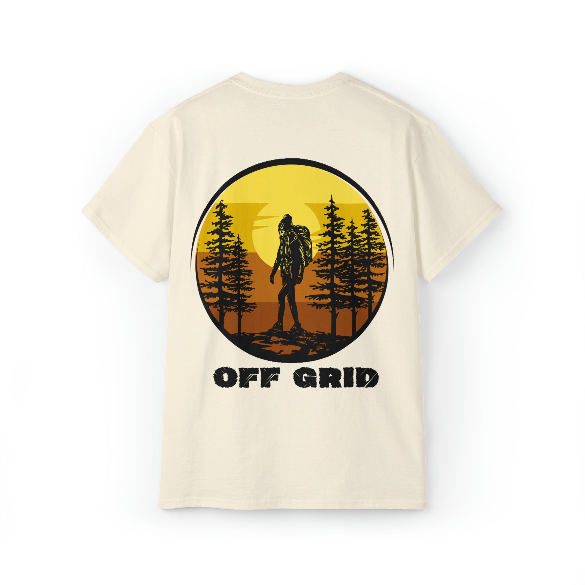 Off Grid T-Shirt, Outdoor Graphic T-shirt, Adventure T-Shirts, Nature Tees, Hiking T-Shirts, Camping Graphic Shirts, Mountain Tee Shirts - SaviTraviDesigns