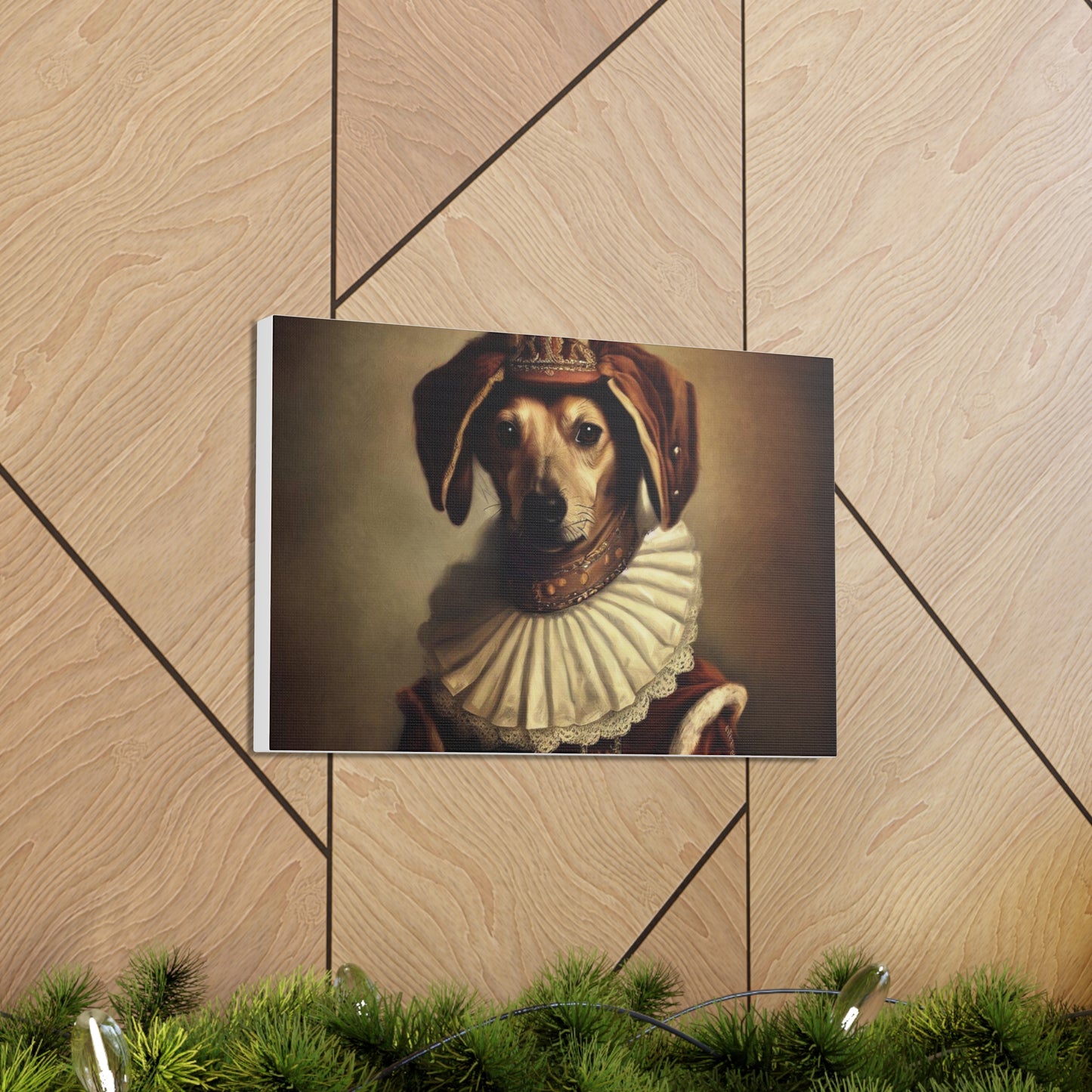 Fancy Dog, Canvas Dog Art, Dog Wall Art, Canine Canvas Art,Canvas Gallery Wraps, Pet Art