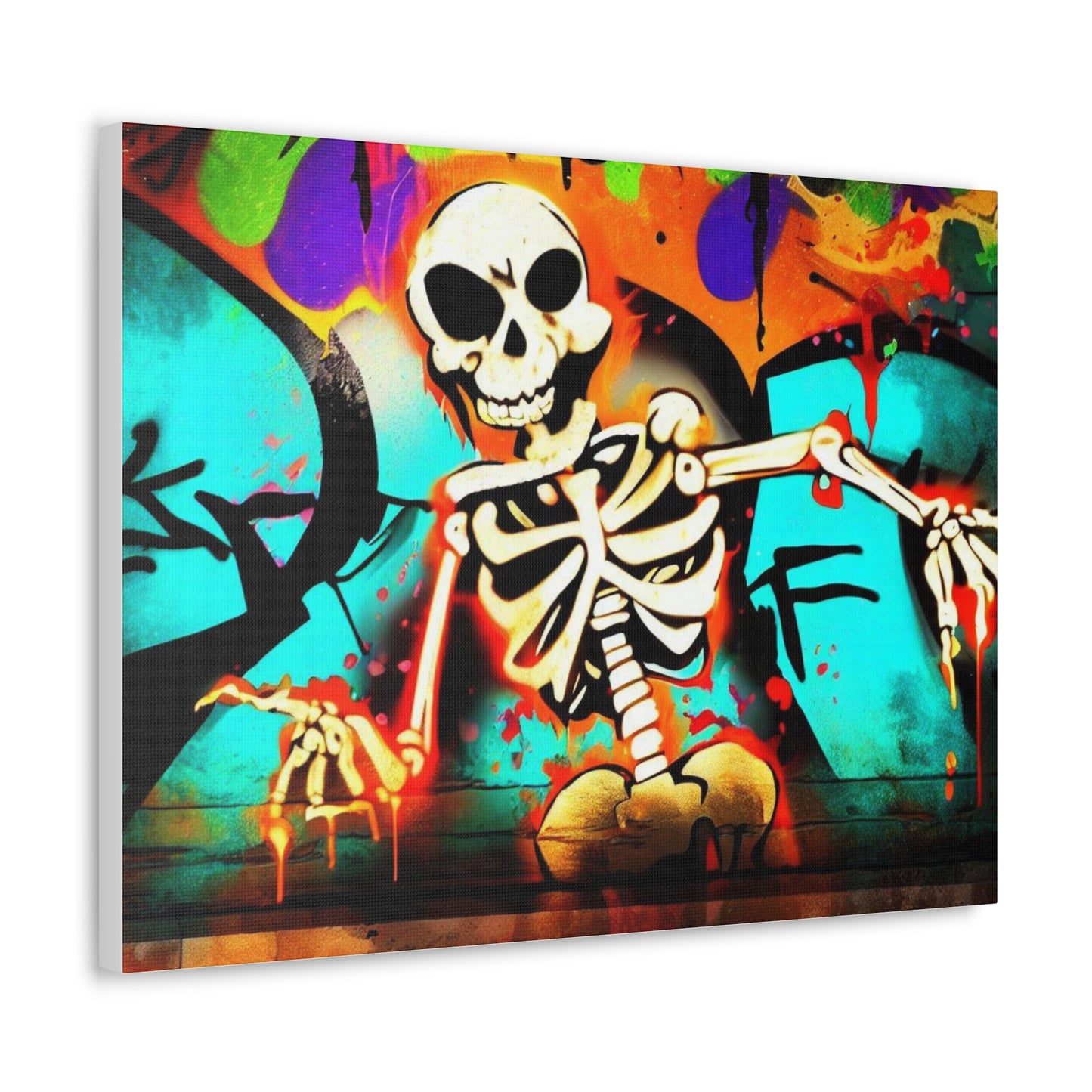 Halloween art, Skeleton canvas prints, Scary Halloween decor, Halloween home decor, Halloween wall, Gothic wall decor, Canvas Gallery Wraps - SaviTraviDesigns