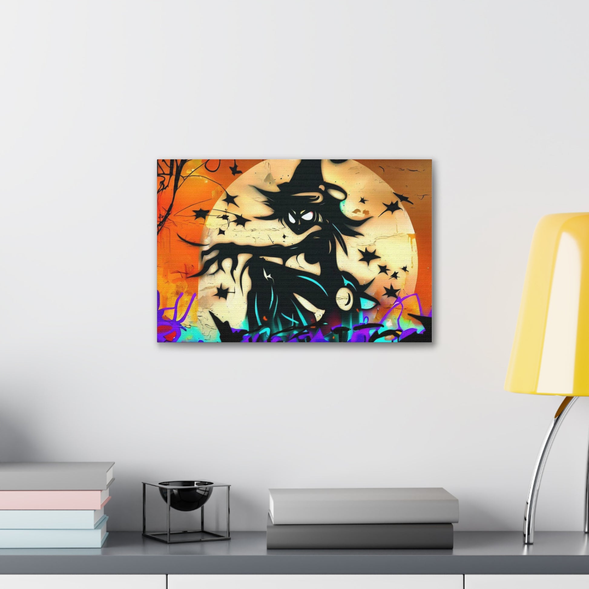 Halloween art, Witch canvas prints, Scary Halloween decor, Halloween home decor, Halloween wall, Gothic wall decor, Canvas Gallery Wraps - SaviTraviDesigns