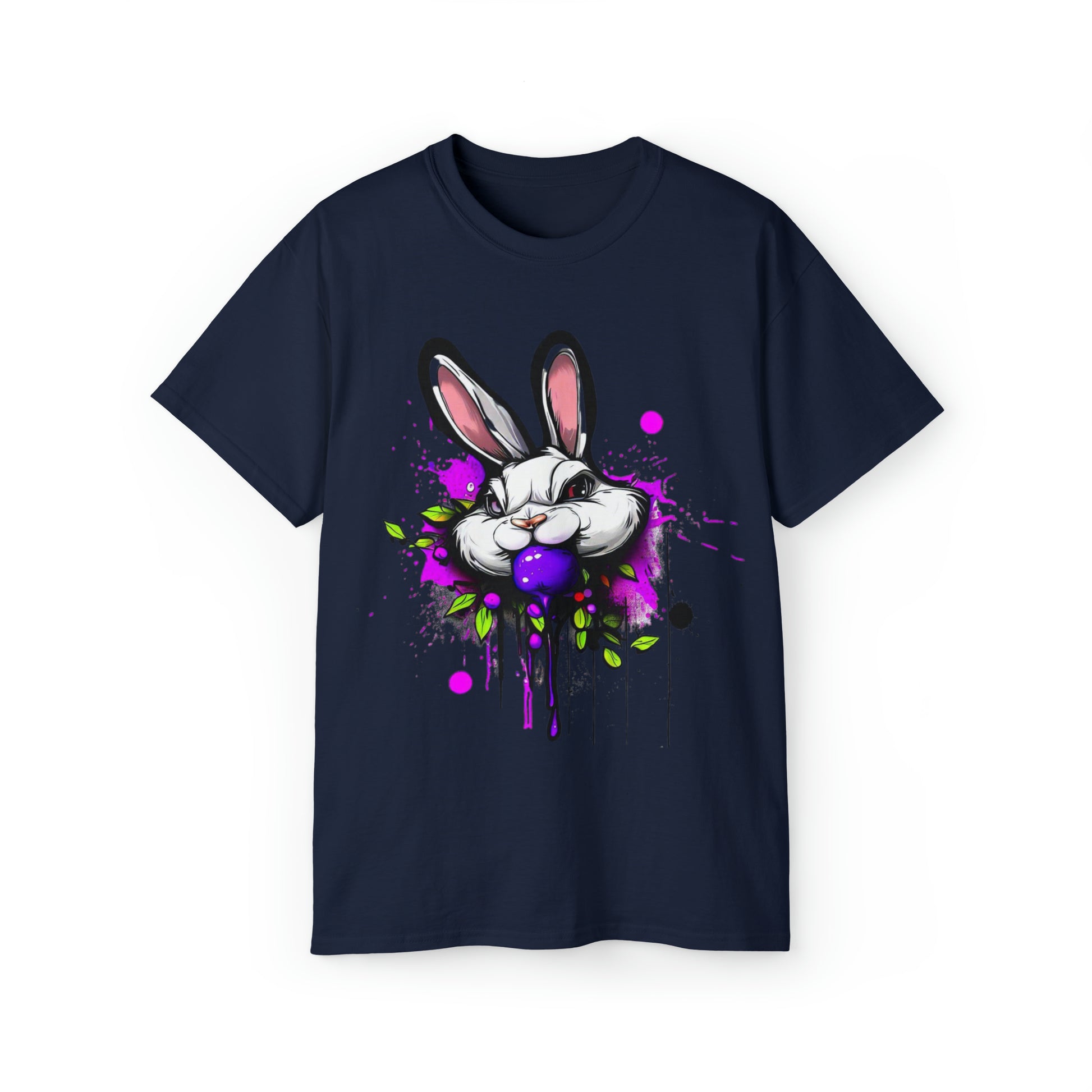 Graffiti shirt, Bunny shirt,  Urban Art T-Shirt, Purple Bunny - SaviTraviDesigns