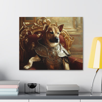 Fancy Dog, Canvas Dog Art, Dog Wall Art, Canine Canvas ArtCanvas Gallery Wraps - SaviTraviDesigns