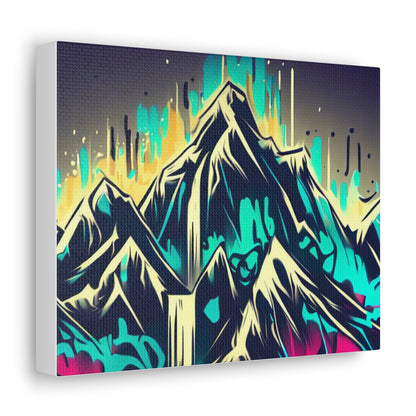 Blue Mountain, Graffiti-inspired home decor, Modern street art prints, Graffiti wall art, Street art canvas art, Graffiti artist prints - SaviTraviDesigns