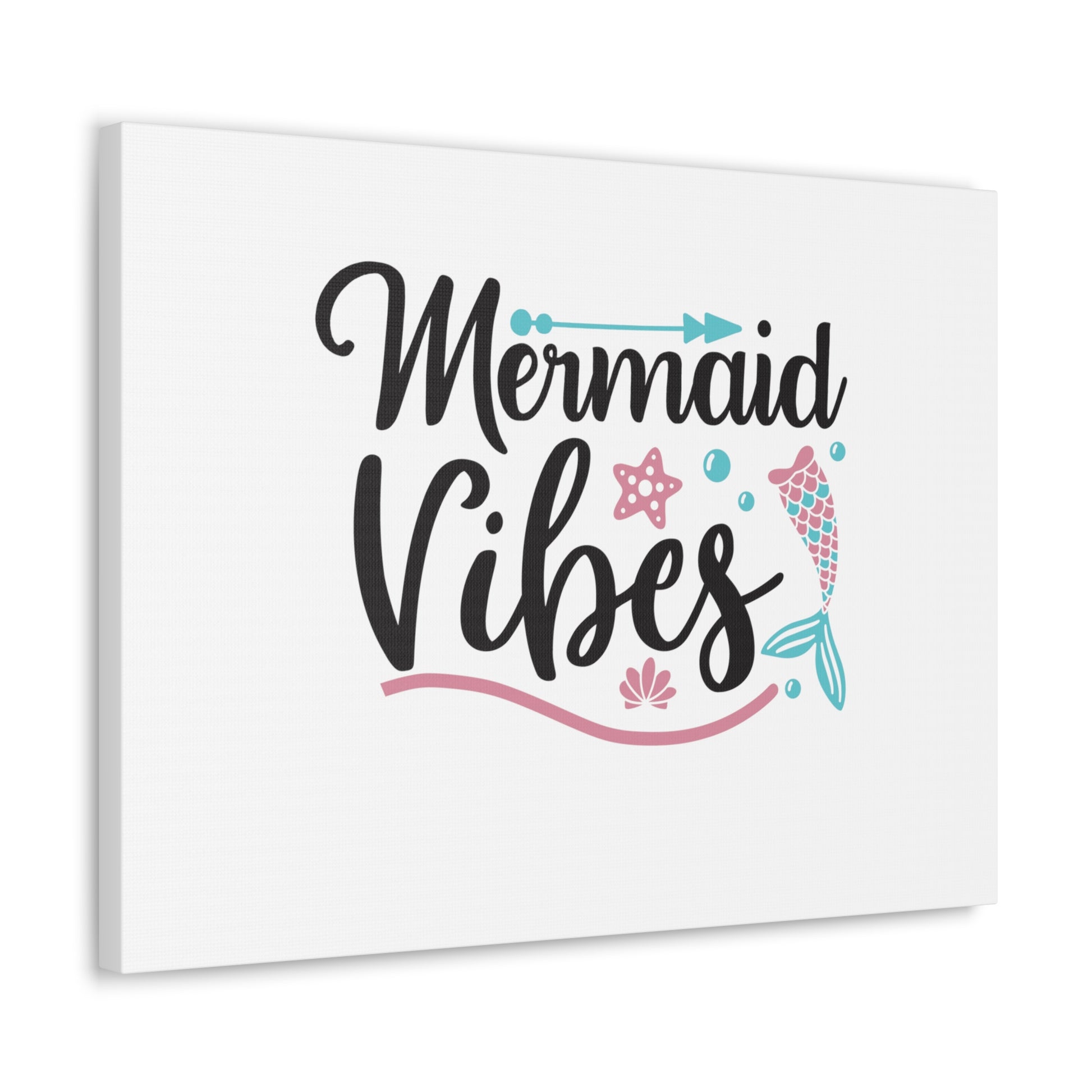 Mermaid Vibes, Mermaid Wall Art, Coastal Mermaid Decor, Beach House Mermaid Signs, Nautical Mermaid Decor, Mermaid Nursery Wall Decor - SaviTraviDesigns