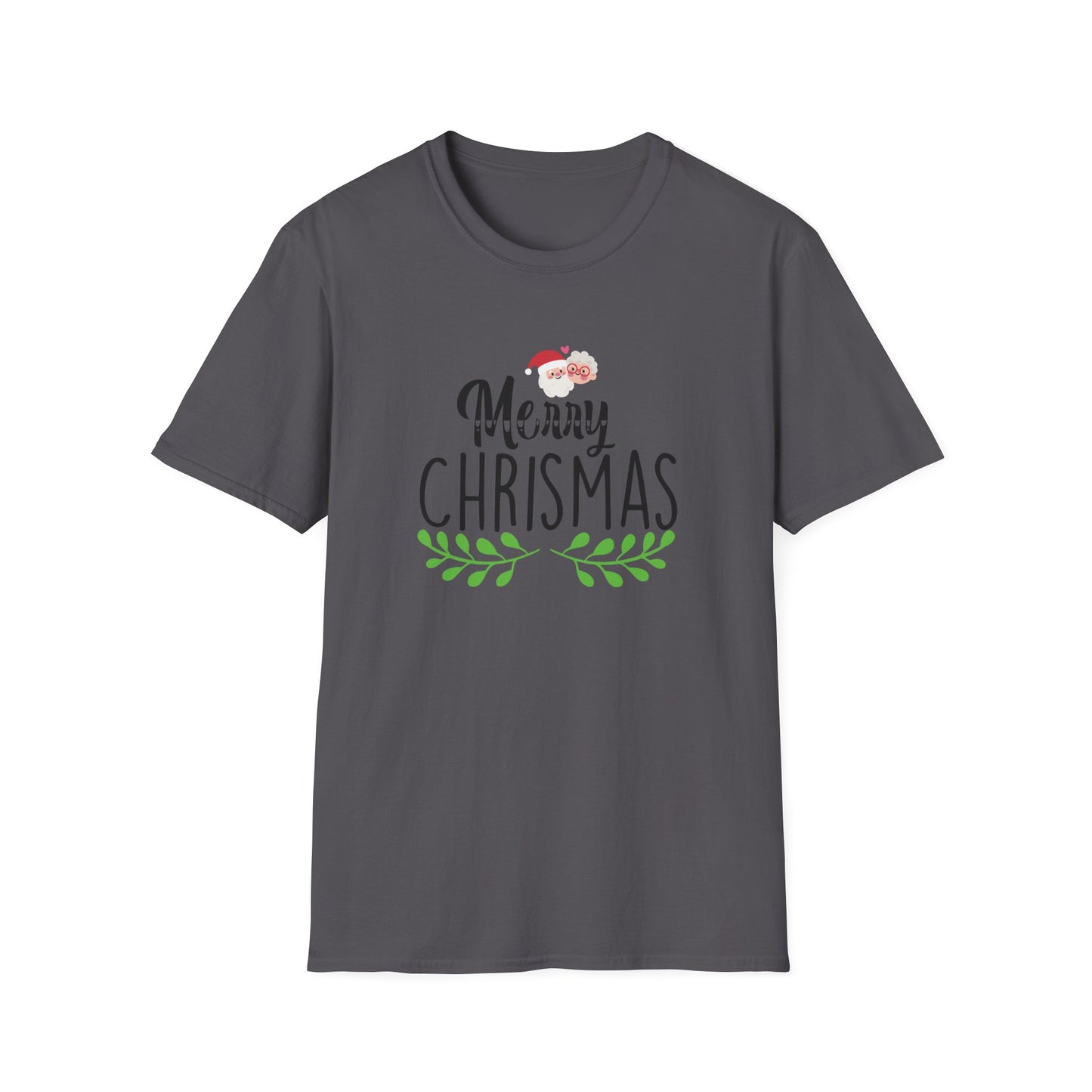 Merry Christmas Simple Graphic Shirt Charcoal