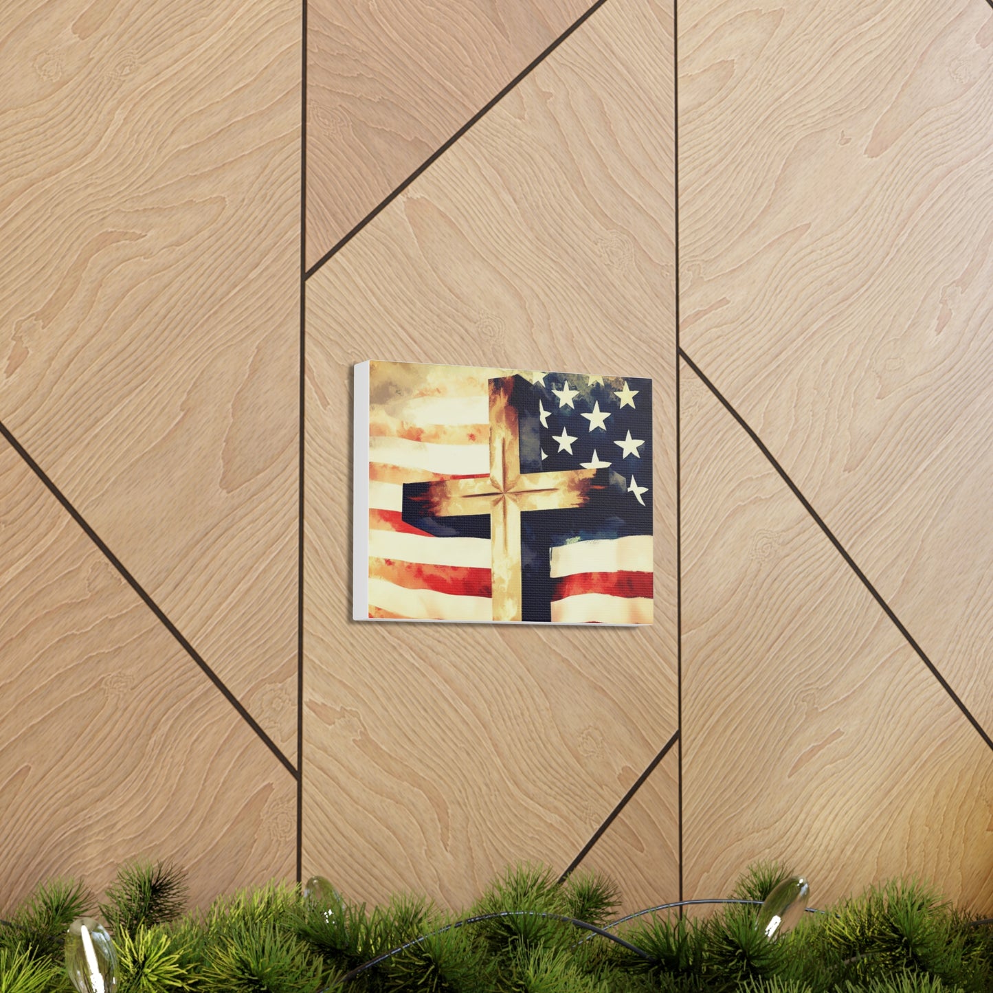 Christian wall art, Flag wall art, Canvas Gallery Wraps - SaviTraviDesigns