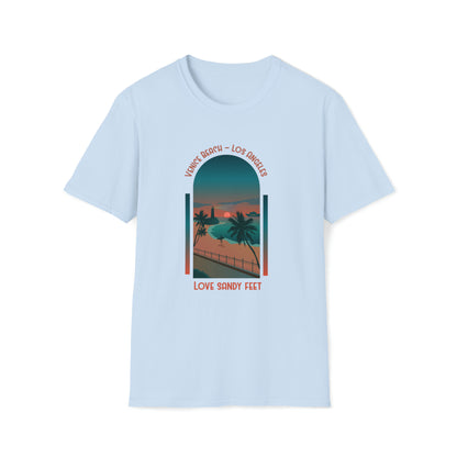 Venice Beach Sandy Feet |Beach Lifestyle Shirts | Summer Vibe Apparel Light Blue