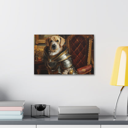 Fancy Dog, Canvas Dog Art, Dog Wall Art, Canine Canvas Art, Canvas Gallery Wraps