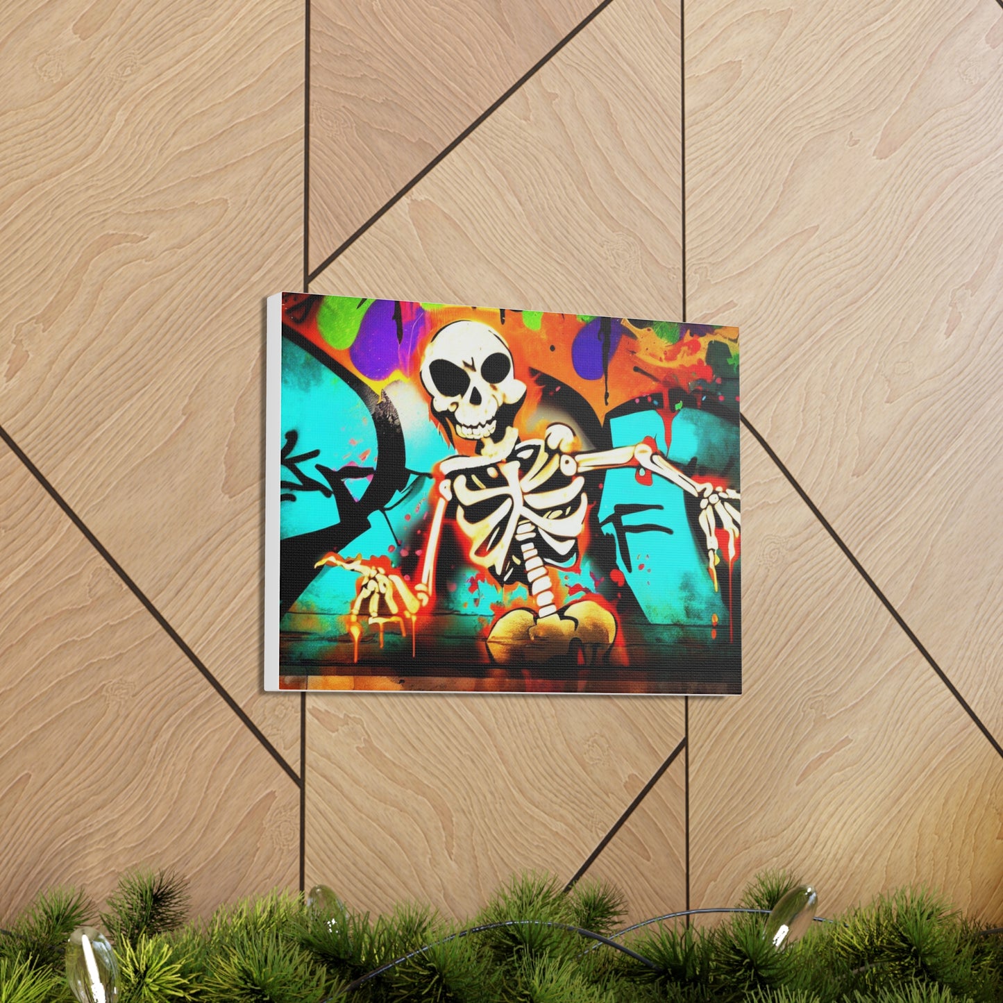 Halloween art, Skeleton canvas prints, Scary Halloween decor, Halloween home decor, Halloween wall, Gothic wall decor, Canvas Gallery Wraps - SaviTraviDesigns