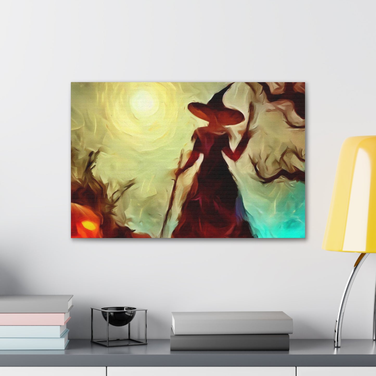 Halloween art, Witch canvas prints, Scary Halloween decor, Halloween home decor, Halloween wall, Gothic wall decor, Canvas Gallery Wraps - SaviTraviDesigns