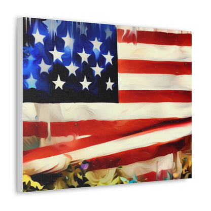 American Flag wall art, Flag wall art, Canvas Gallery Wraps - SaviTraviDesigns