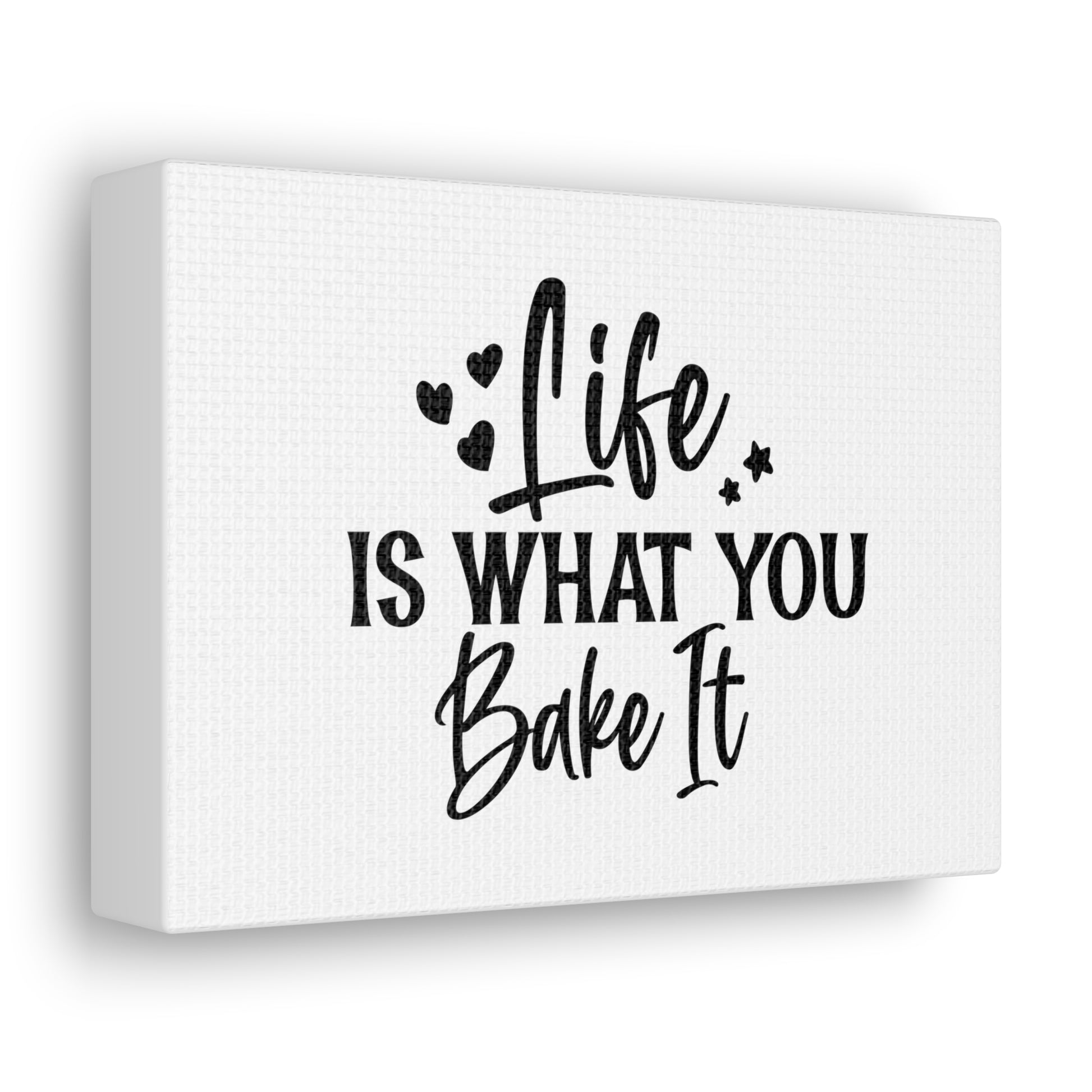 Life Is What You Bake It, Kitchen quote canvas prints, Kitchen wall decor quotes, Kitchen canvas art, Funny kitchen quotes on canvas, Inspirational kitchen quotes - SaviTraviDesigns