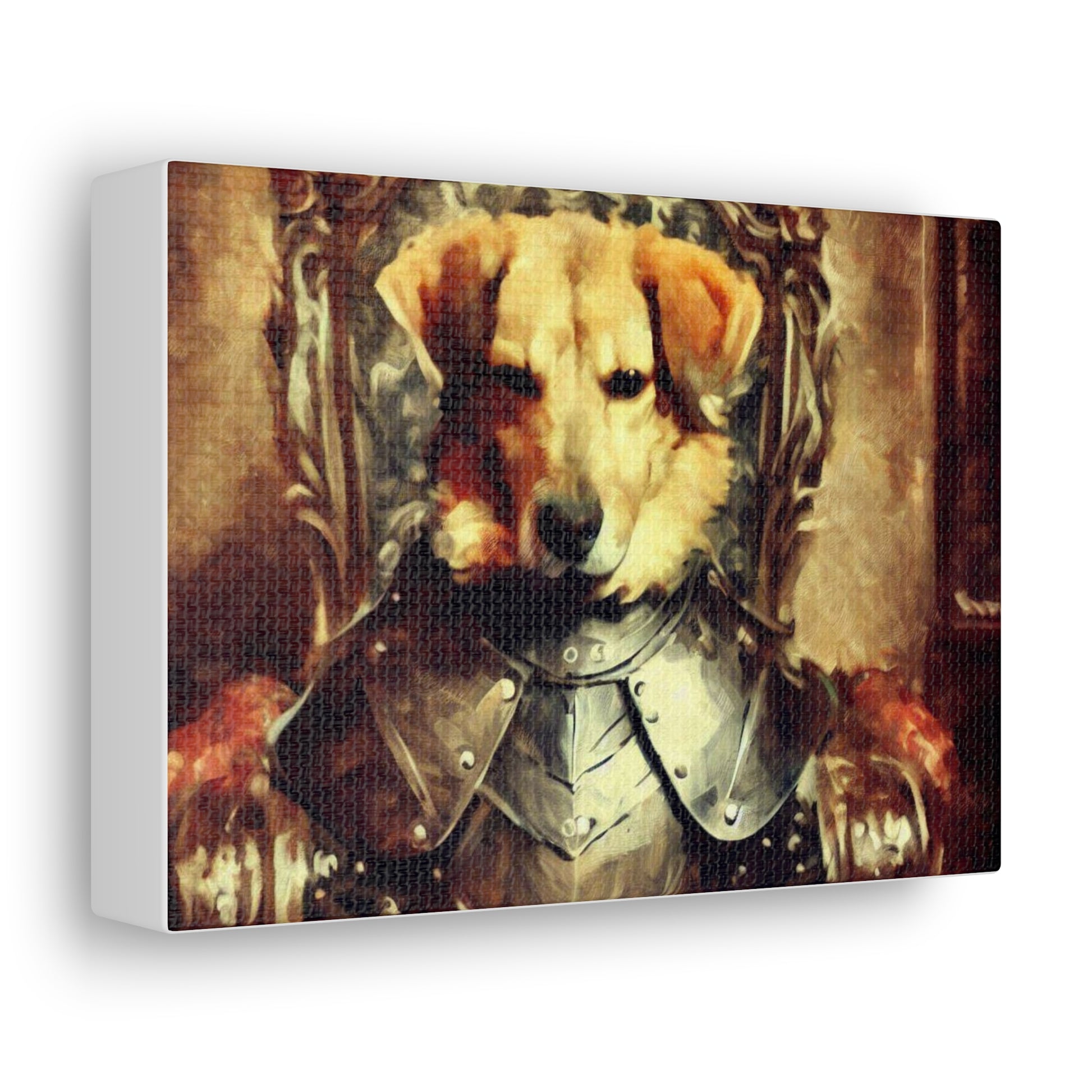 Fancy Dog, Canvas Dog Art, Dog Wall Art, Canine Canvas Art, Canvas Gallery Wraps