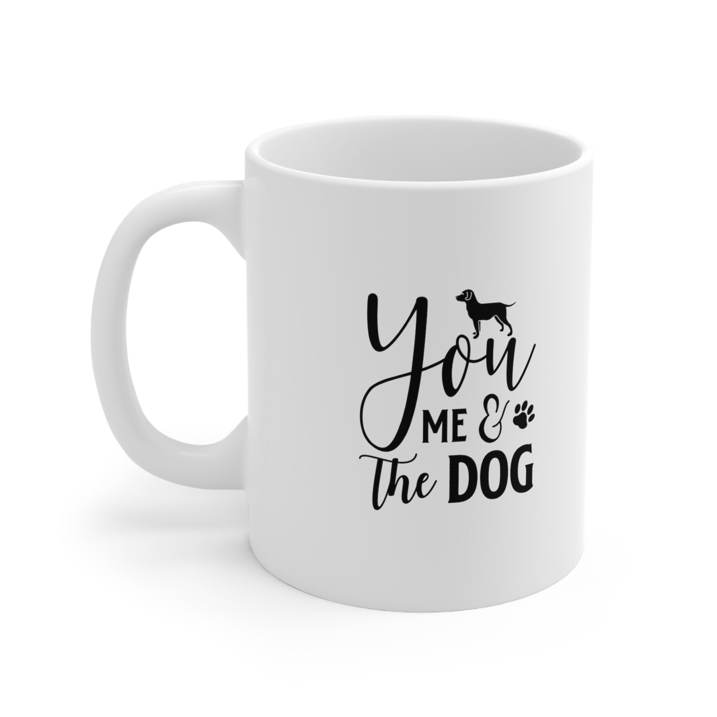 You Me and the Dog, Coffee Mugs with Art, Unique Mug Designs, Custom Graphic Mugs, Artistic Coffee Cups, Trendy Mug Patterns - SaviTraviDesigns