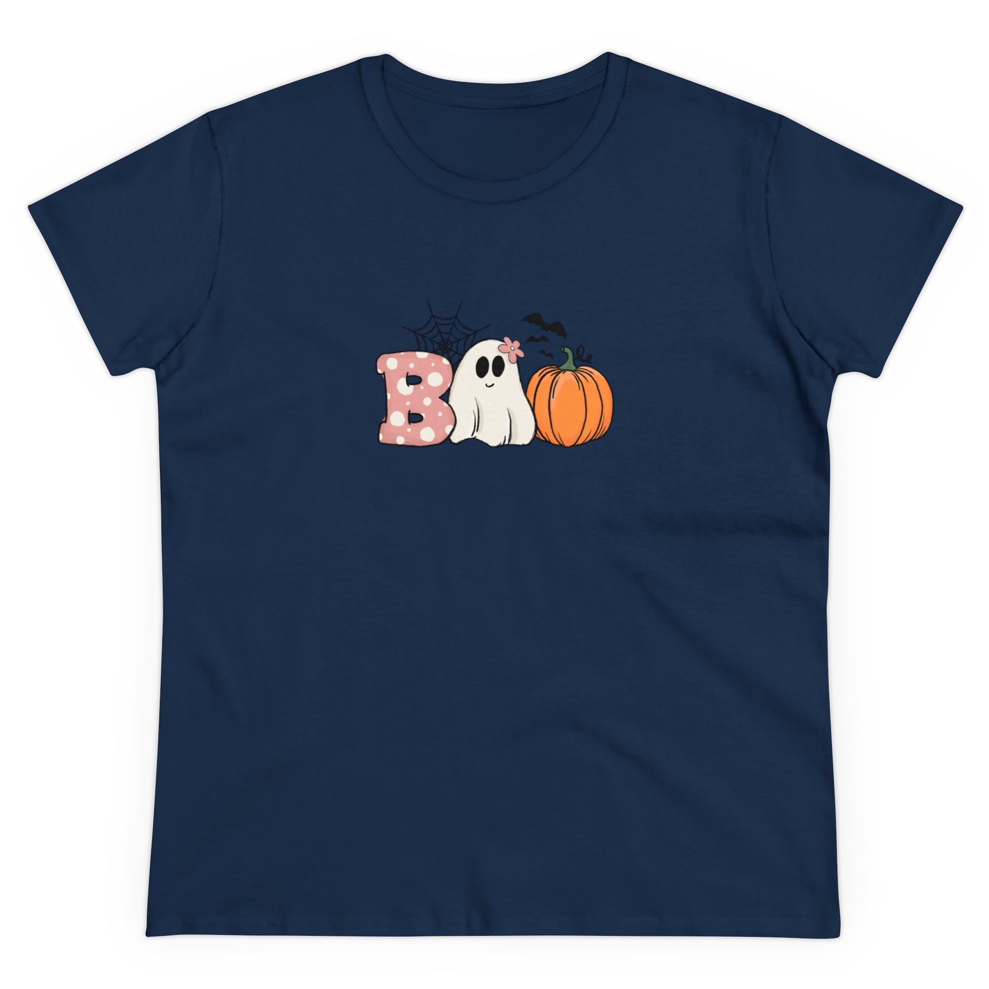 Halloween Boo, Cute Ghost Boo, Halloween Graphic Shirts, Spooky Halloween Shirts, Scary Halloween Shirt Designs, Cute Halloween Graphic Tees, Funny Halloween Shirt Ideas Navy