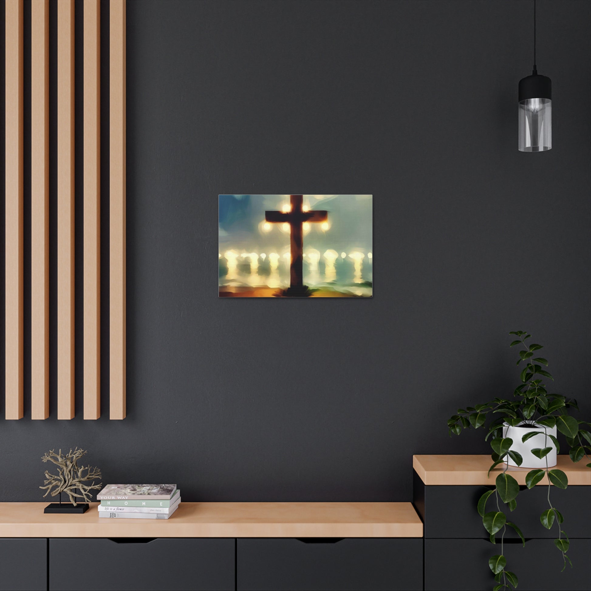 Christian wall art, Cross wall art, Beach art, Canvas Gallery Wrap - SaviTraviDesigns