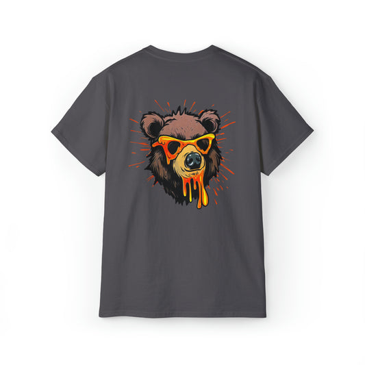 Graffiti Graphic Shirt, Street Art, Urban Art, Unisex Ultra Cotton Tee, Orange Bear - SaviTraviDesigns