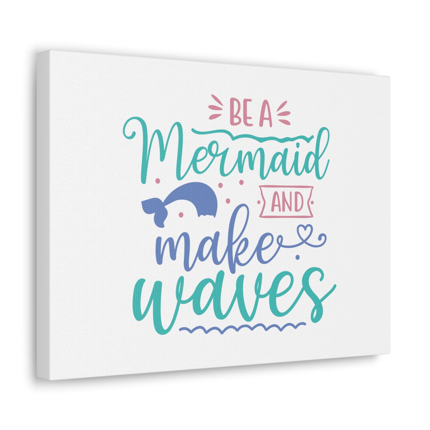 Be A Mermaid, Make Waves, Mermaid Wall Art, Coastal Mermaid Decor, Beach House Mermaid Signs, Nautical Mermaid Decor, Mermaid Nursery Wall Decor - SaviTraviDesigns