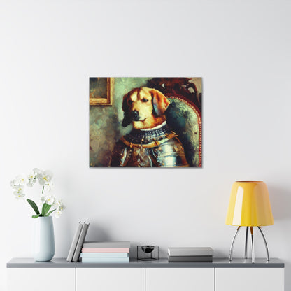 Fancy Dog, Canvas Dog Art, Dog Wall Art, Canine Canvas Art, Canvas Gallery Wraps