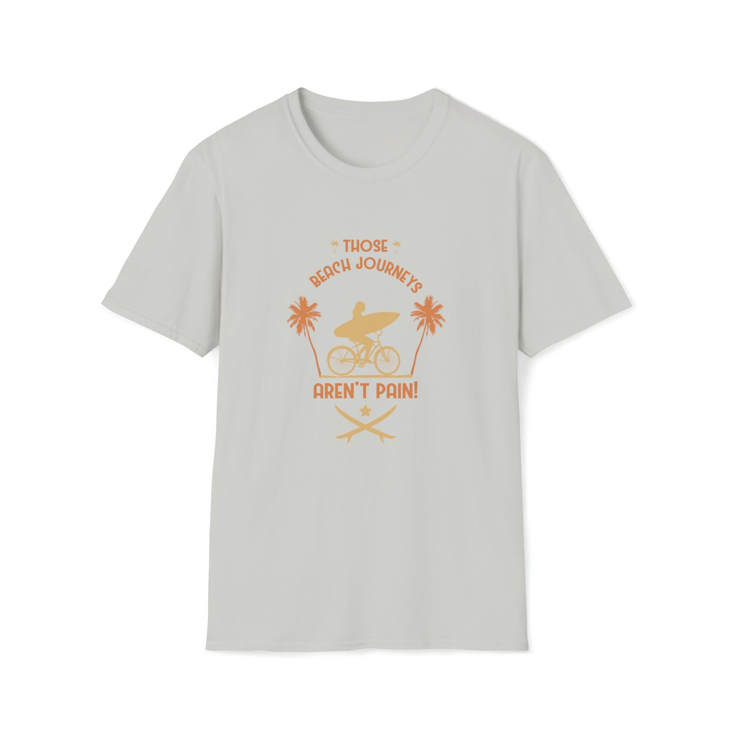 Beach Journey Sand And Sun |Beach Lifestyle Shirts | Summer Vibe Apparel Ice Grey