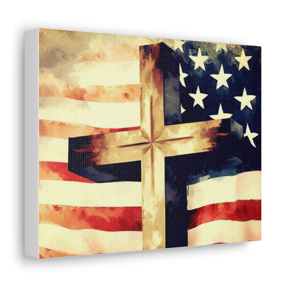 Christian wall art, Flag wall art, Canvas Gallery Wraps - SaviTraviDesigns