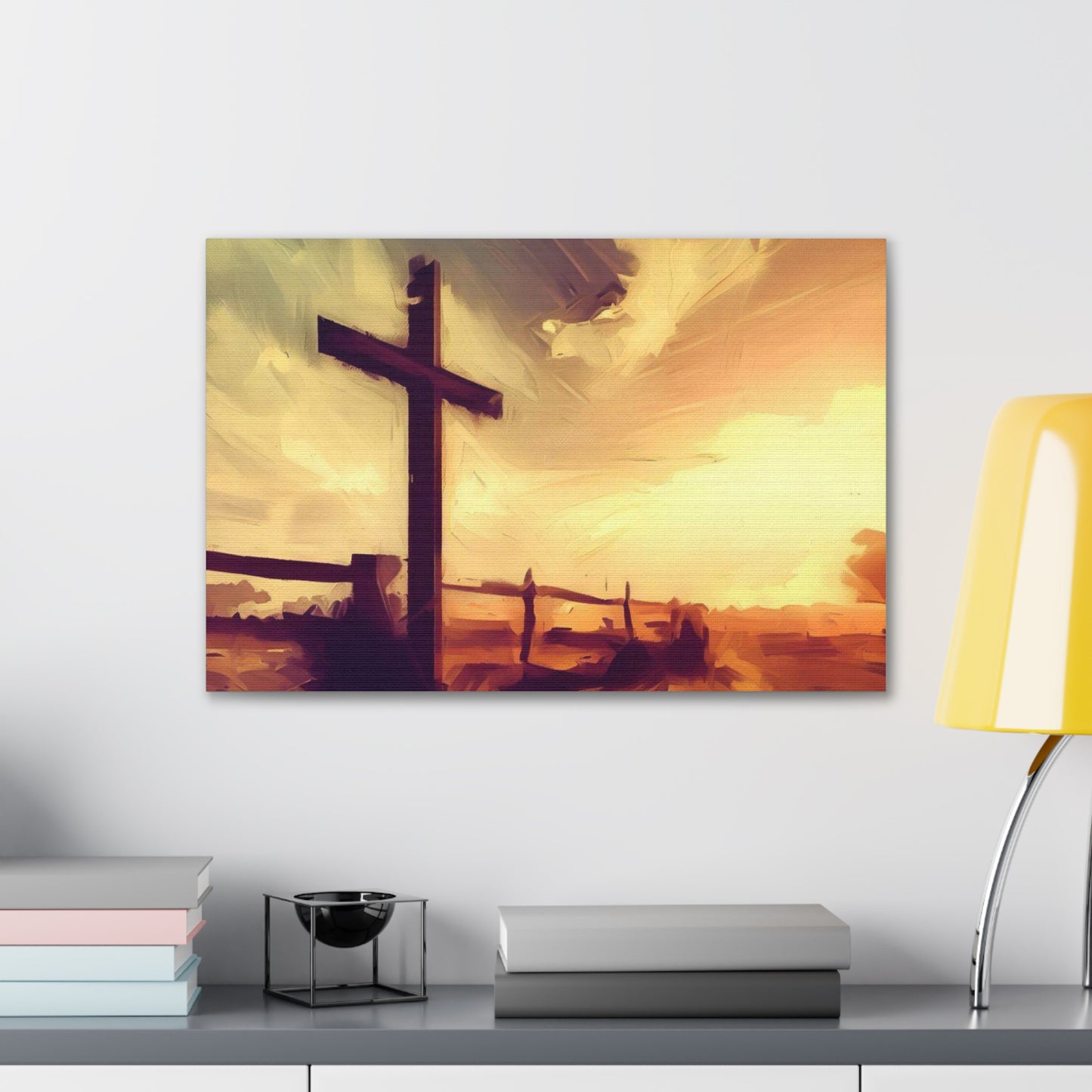 Christian wall art, Cross wall art, Country art, farm art, Canvas Gallery Wraps - SaviTraviDesigns