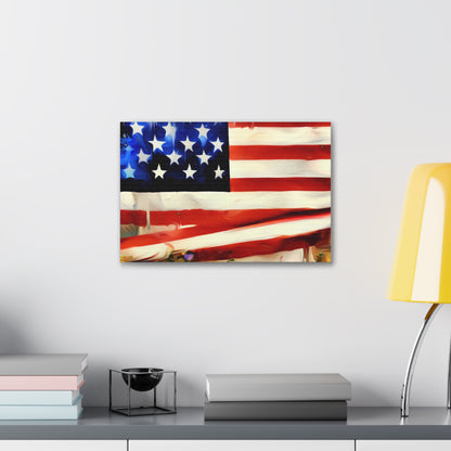 American Flag wall art, Flag wall art, Canvas Gallery Wraps - SaviTraviDesigns