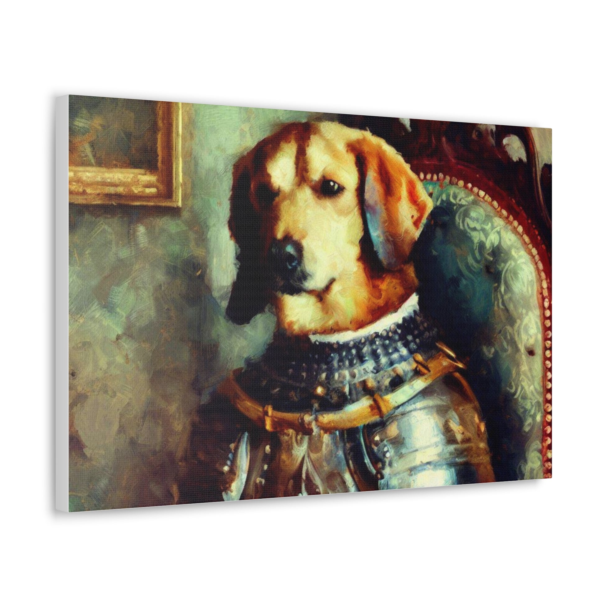 Fancy Dog, Canvas Dog Art, Dog Wall Art, Canine Canvas Art, Canvas Gallery Wraps