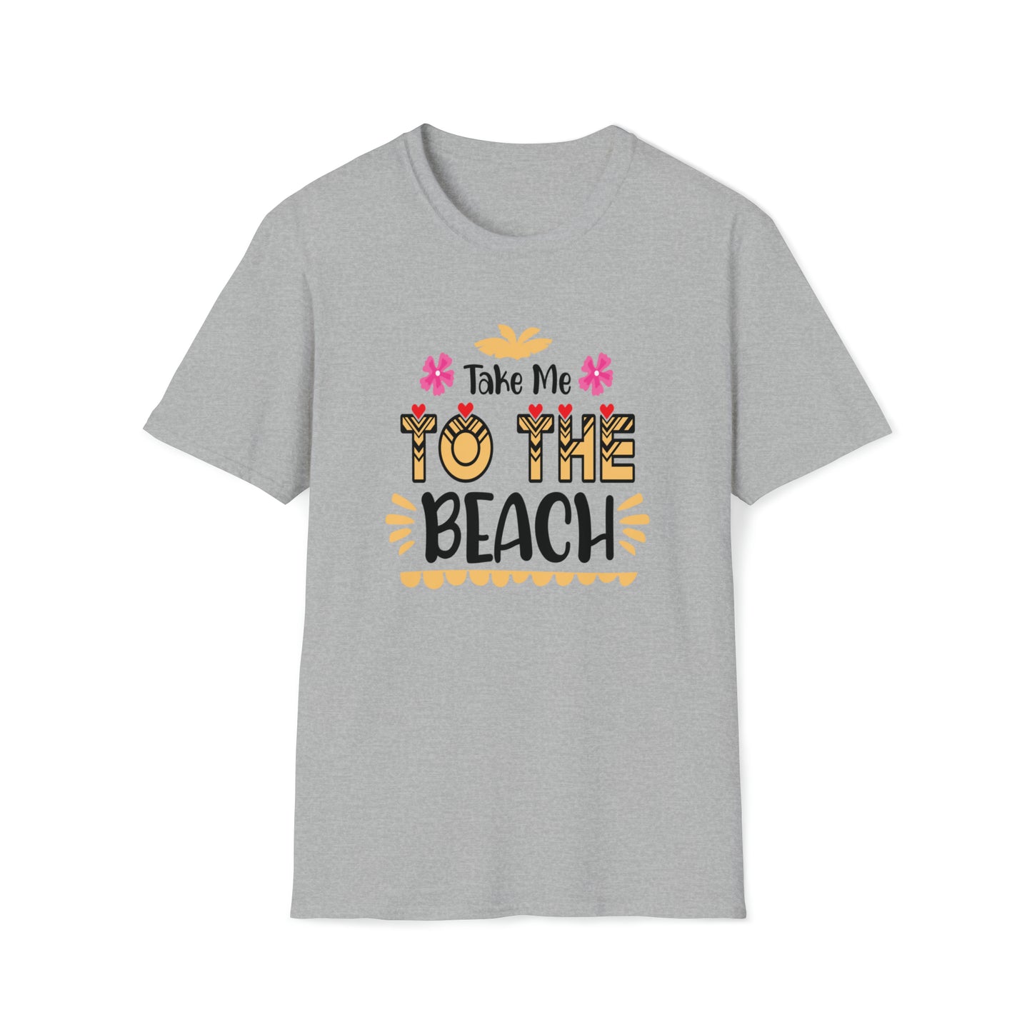 Take Me To The Beach |Beach Lifestyle Shirts | Summer Vibe Apparel Sport Grey