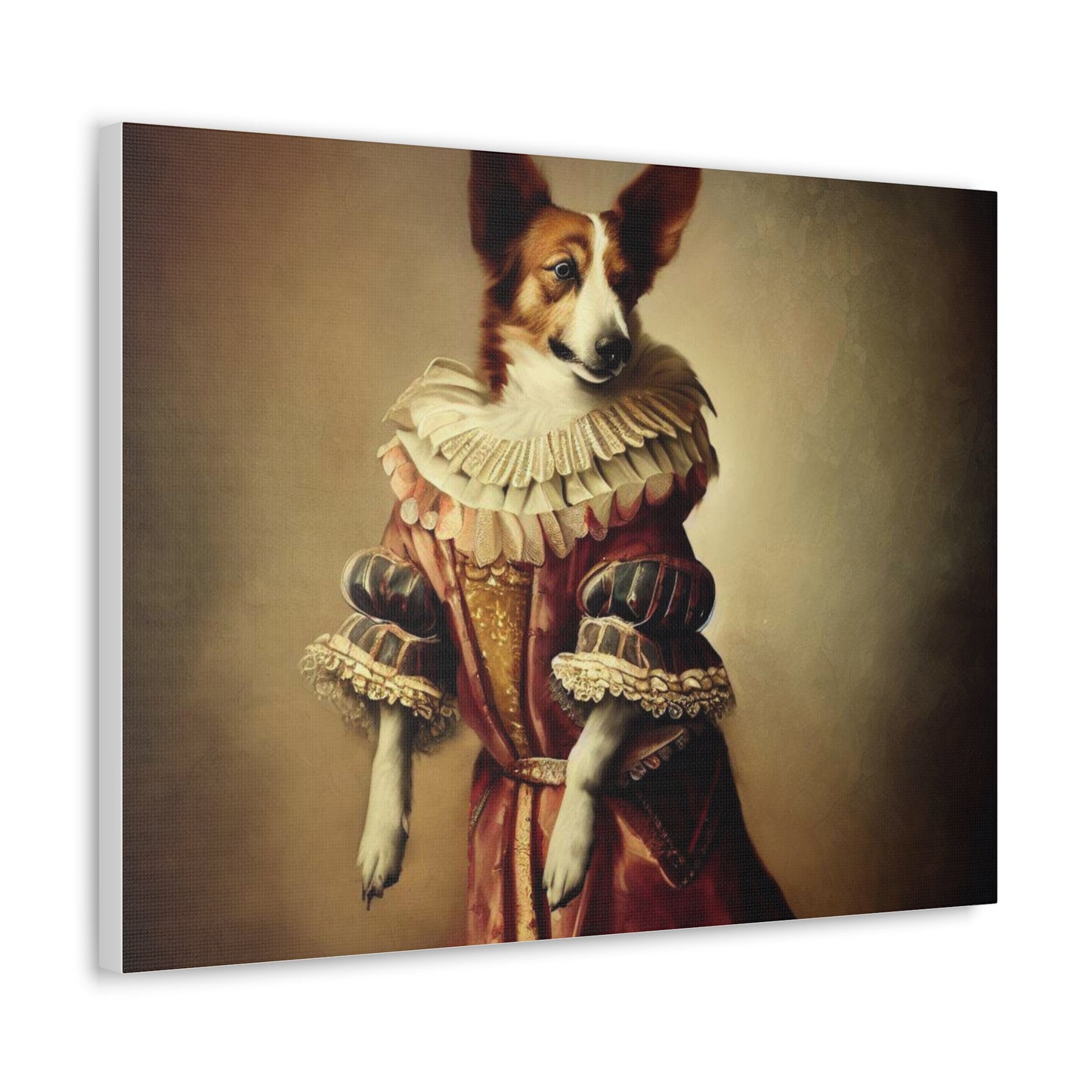 Fancy Dog, Canvas Dog Art, Dog Wall Art, Canine Canvas Art,Canvas Gallery Wraps, Pet Art