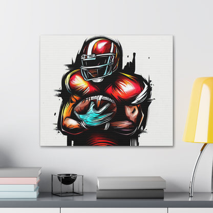 Football Player, Graffiti art prints, Street art canvas, Urban art decor, Graffiti-style wall art, Graffiti canvas prints, Street art posters - SaviTraviDesigns