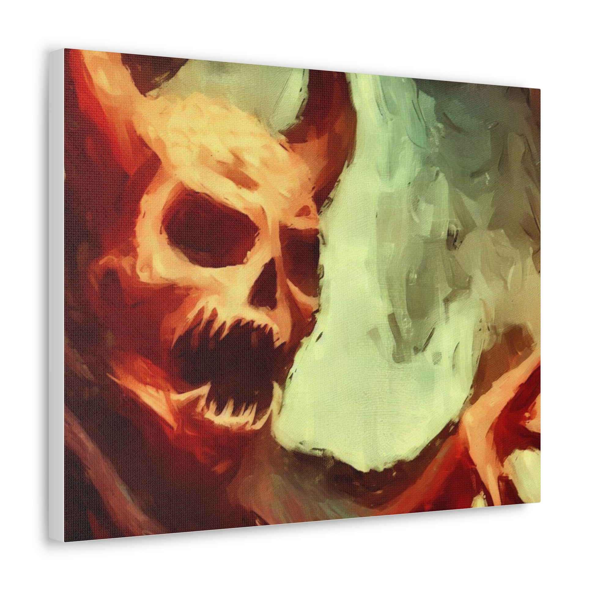 Halloween art, Demon canvas prints, Scary Halloween decor, Halloween home decor, Halloween wall, Gothic wall decor, Canvas Gallery Wraps - SaviTraviDesigns