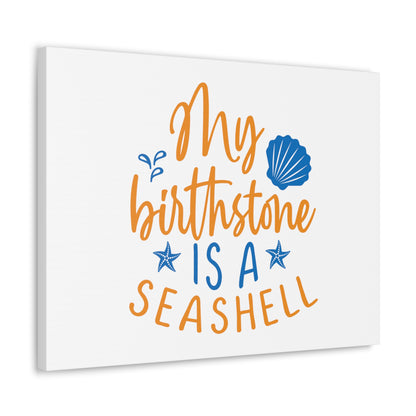 My Birthstone Is A Seashell, Mermaid Wall Art, Coastal Mermaid Decor, Beach House Mermaid Signs, Nautical Mermaid Decor, Mermaid Nursery Wall Decor - SaviTraviDesigns