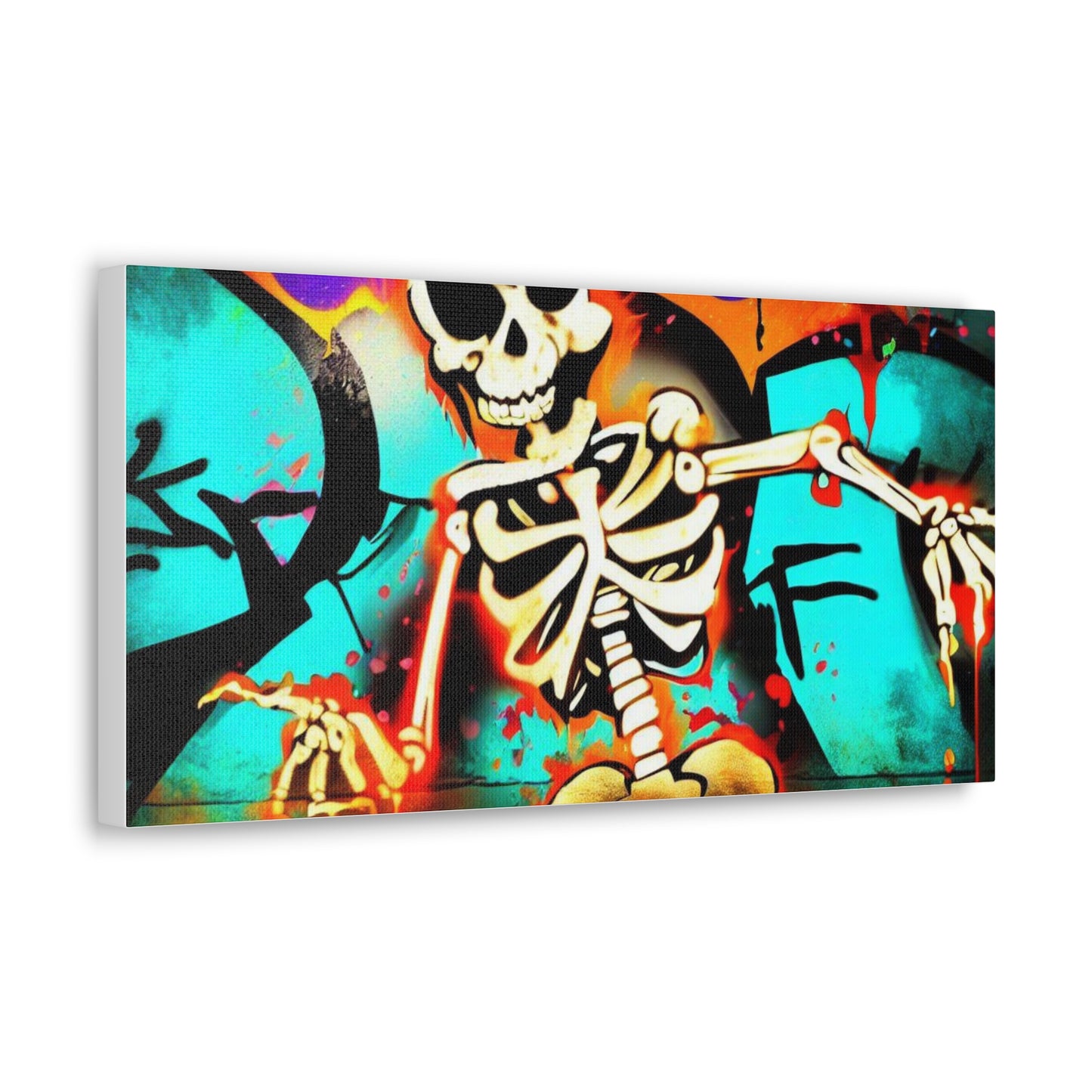 Halloween art, Skeleton canvas prints, Scary Halloween decor, Halloween home decor, Halloween wall, Gothic wall decor, Canvas Gallery Wraps - SaviTraviDesigns