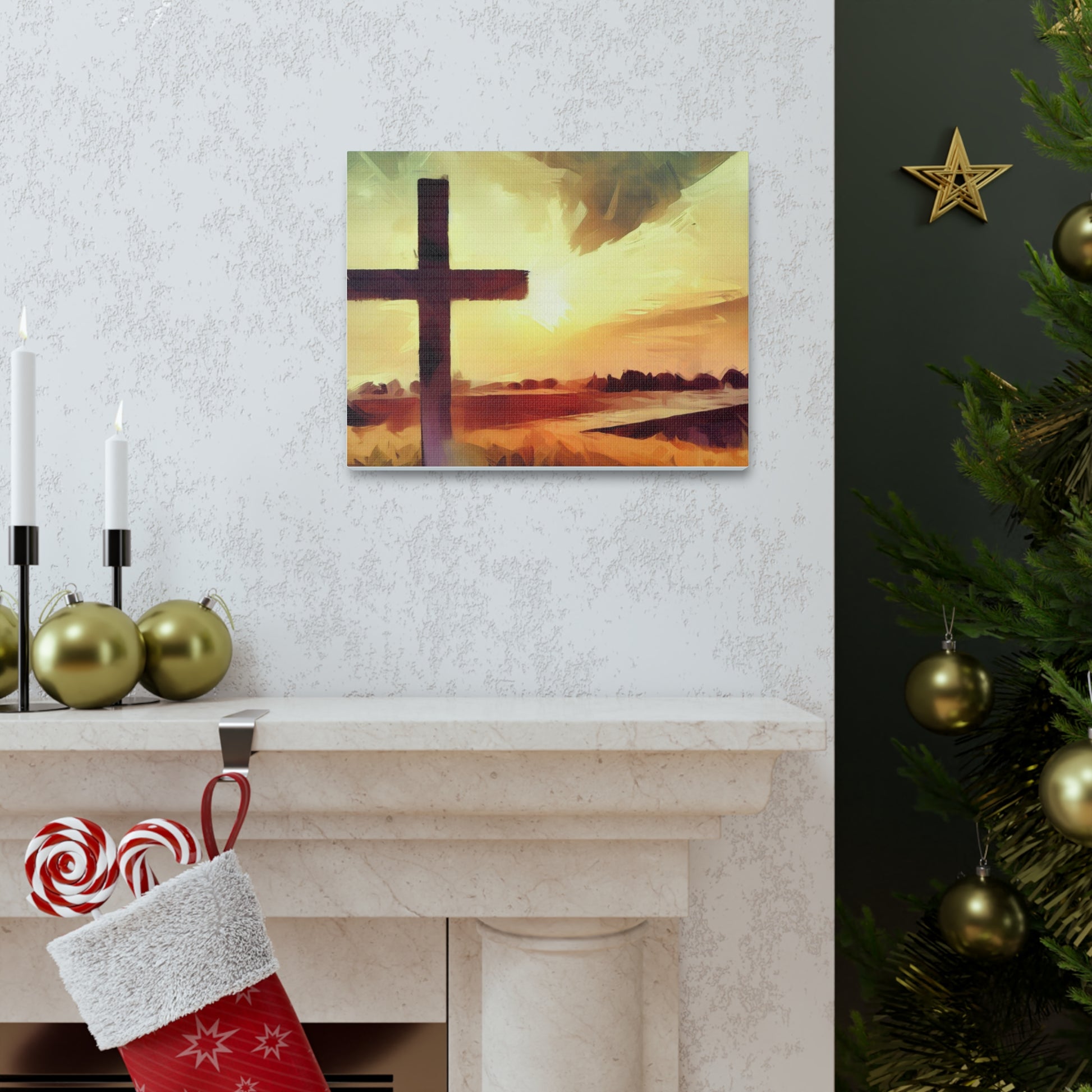 Christian Wall Art, Cross Wall Art, Canvas Gallery Wraps, Christian Country, Christian Art - SaviTraviDesigns