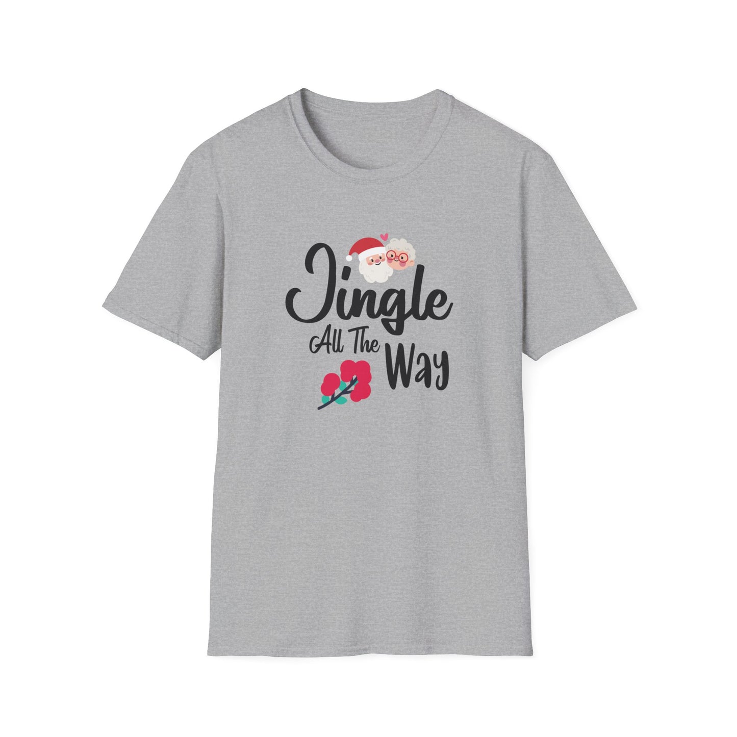 Jingle All The Way Holiday Graphic Shirt Sport Grey