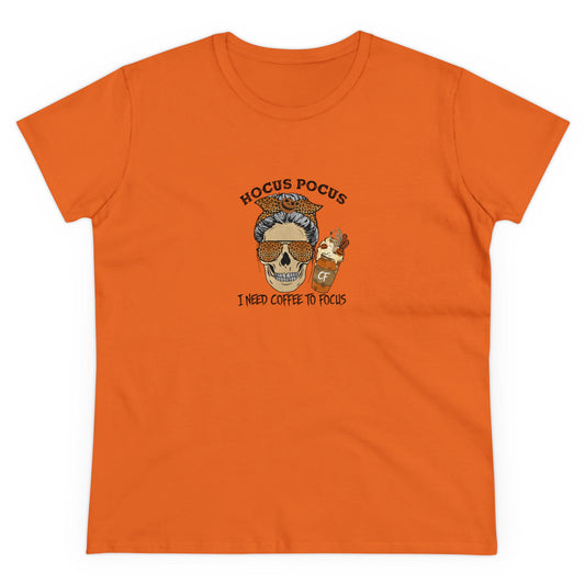 Hocus Pocus, I Need Coffee To Focus, Halloween Graphic Shirts, Spooky Halloween Shirts, Scary Halloween Shirt Designs, Cute Halloween Graphic Tees, Funny Halloween Shirt Ideas - SaviTraviDesigns