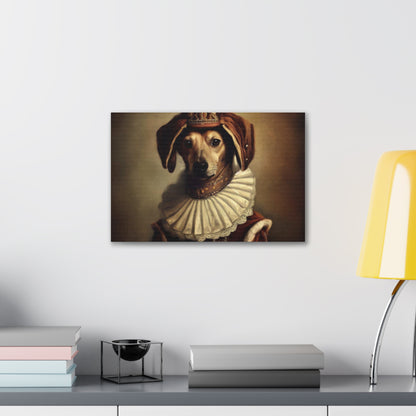 Fancy Dog, Canvas Dog Art, Dog Wall Art, Canine Canvas Art,Canvas Gallery Wraps, Pet Art