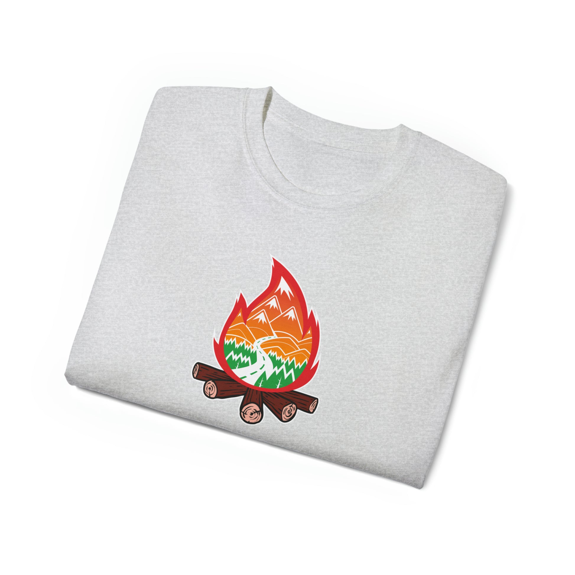 Wanderlust Campfire | Hiking & Camping Tee | Nature-Inspired Outdoor Apparel