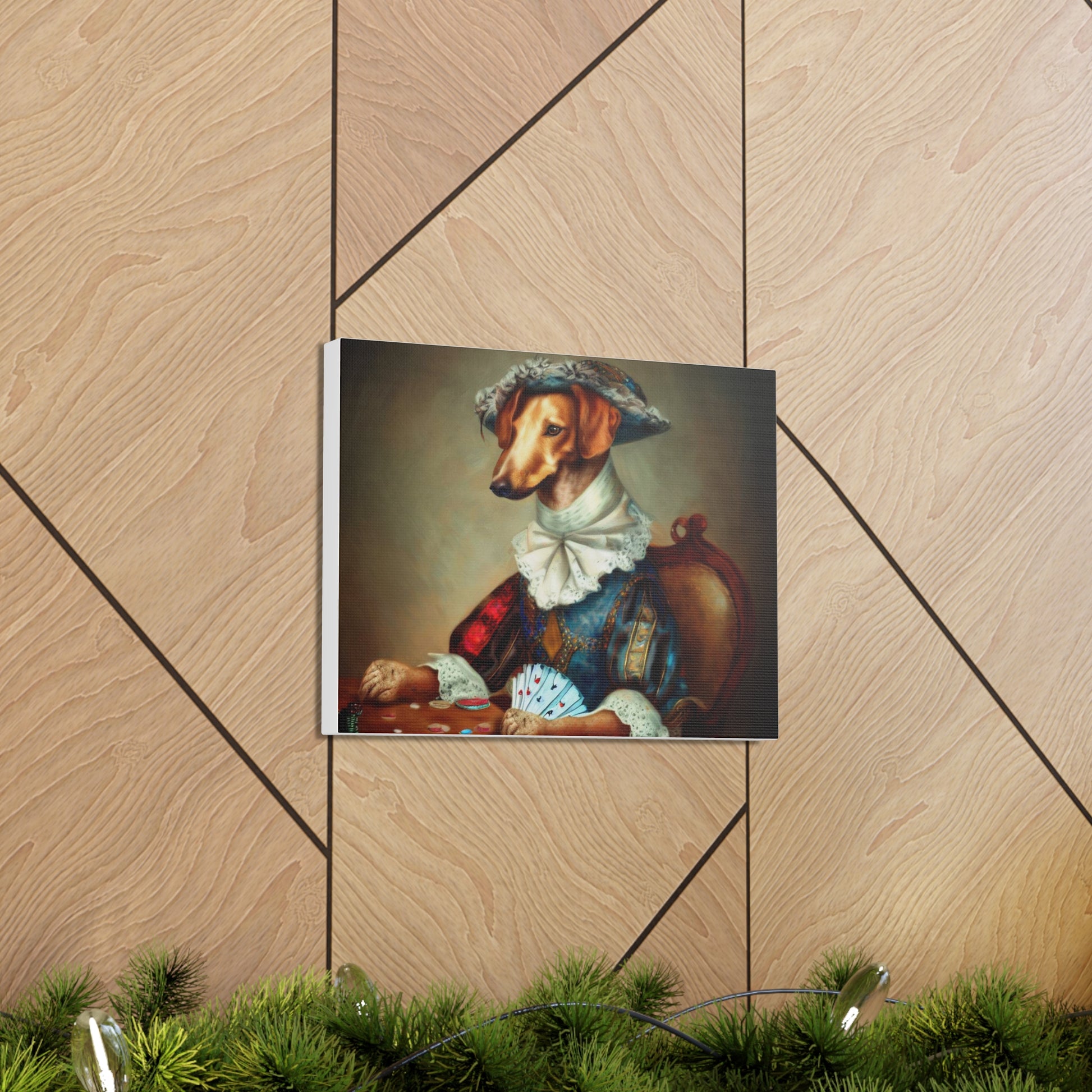 Fancy Dog, Canvas Dog Art, Dog Wall Art, Canine Canvas Art,Canvas Gallery Wraps, Pet Art, King Dog - SaviTraviDesigns