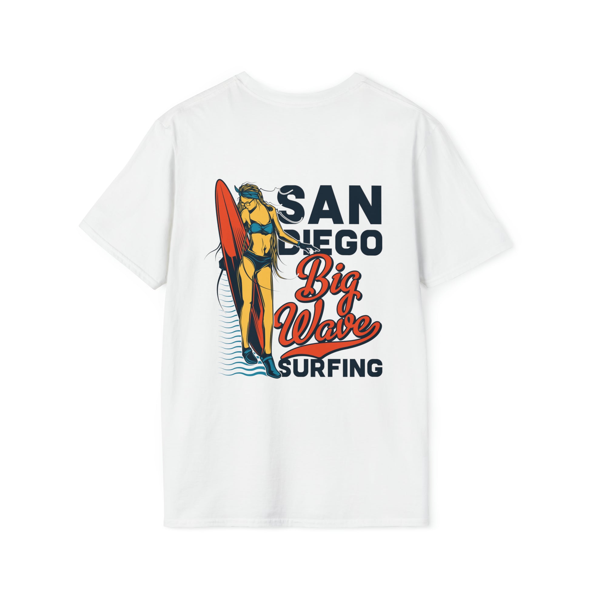 San Diego Big Wave Surfing, Beachwear Graphics, Tropical T-Shirt Designs, Ocean-Inspired Shirts, Surfing Graphics, Sun and Sand Apparel, Summer Wardrobe Essentials - SaviTraviDesigns