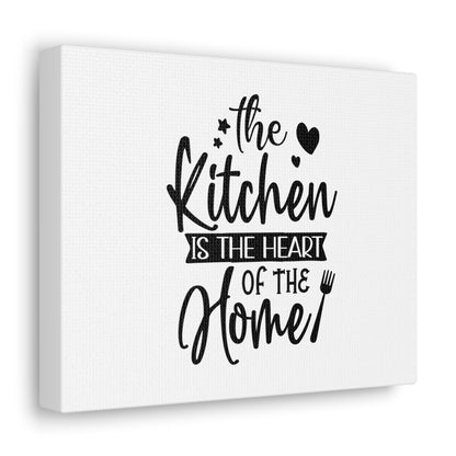 The Kitchen Is Heart Of The Home, Kitchen quote canvas prints, Kitchen wall decor quotes, Kitchen canvas art, Funny kitchen quotes on canvas, Inspirational kitchen quotes