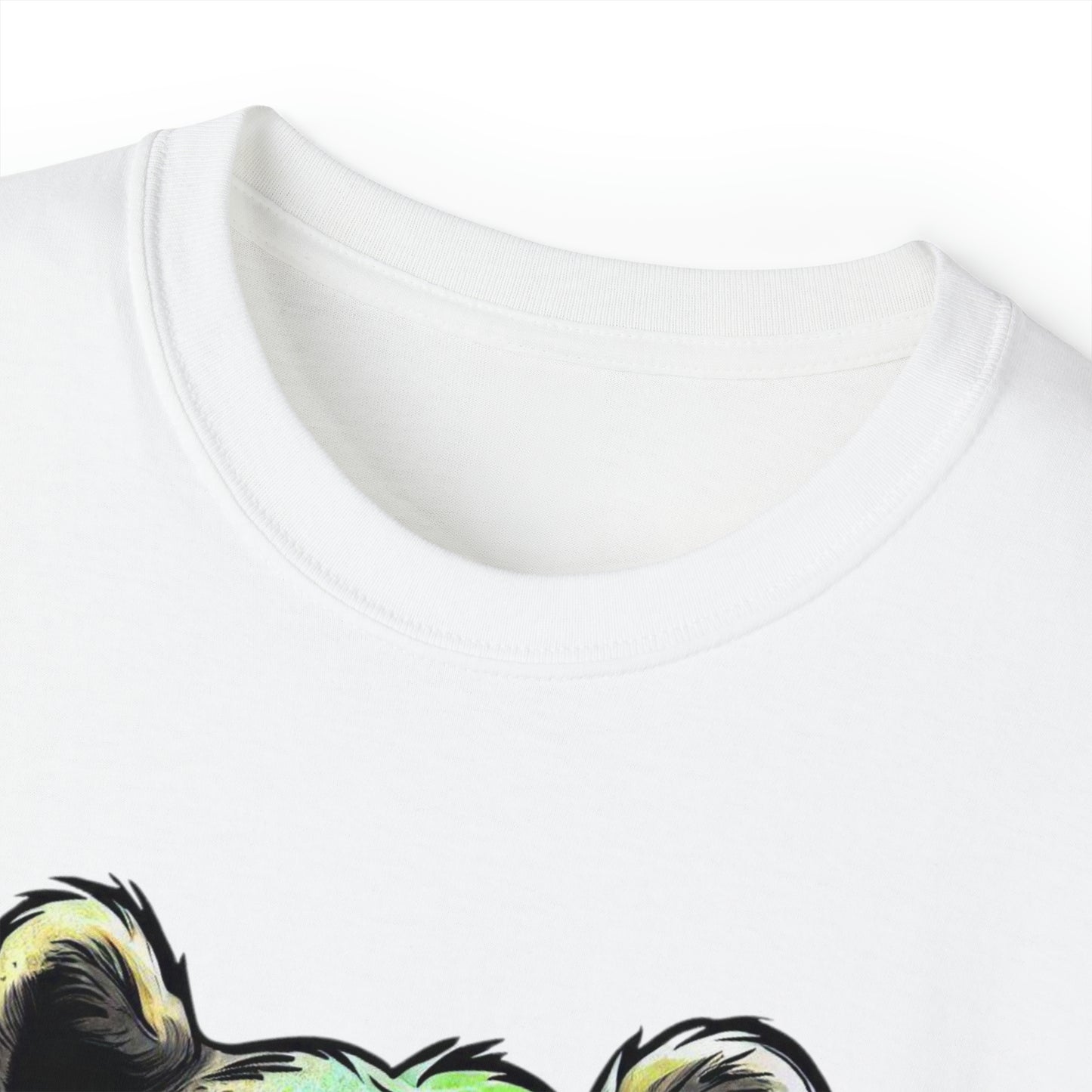 Graffiti Graphic Shirt, Street Art, Urban Art, Unisex Ultra Cotton Tee, Green Bear